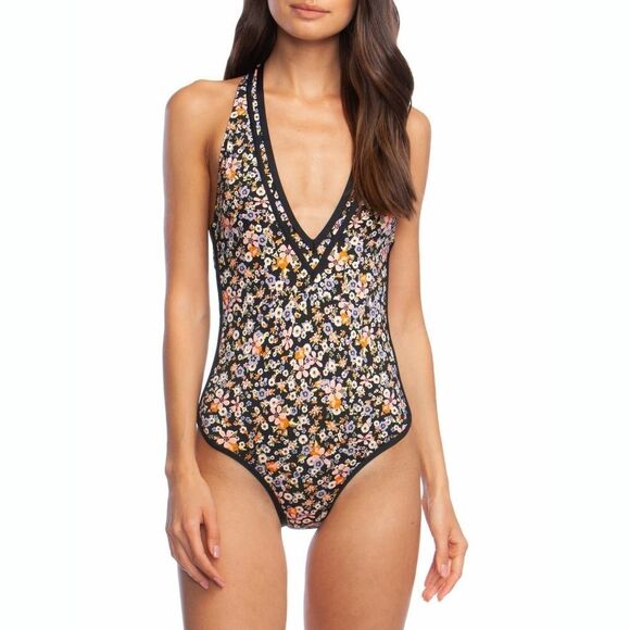 New! BCBGENERATION Racerback Women's One-Piece Swimsuit Bathing Suit Size Medium - Picture 7 of 9